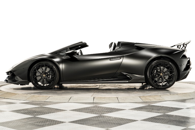 Nero Noctis Lamborghini Huracan EVO Spyder with Nero Ade with