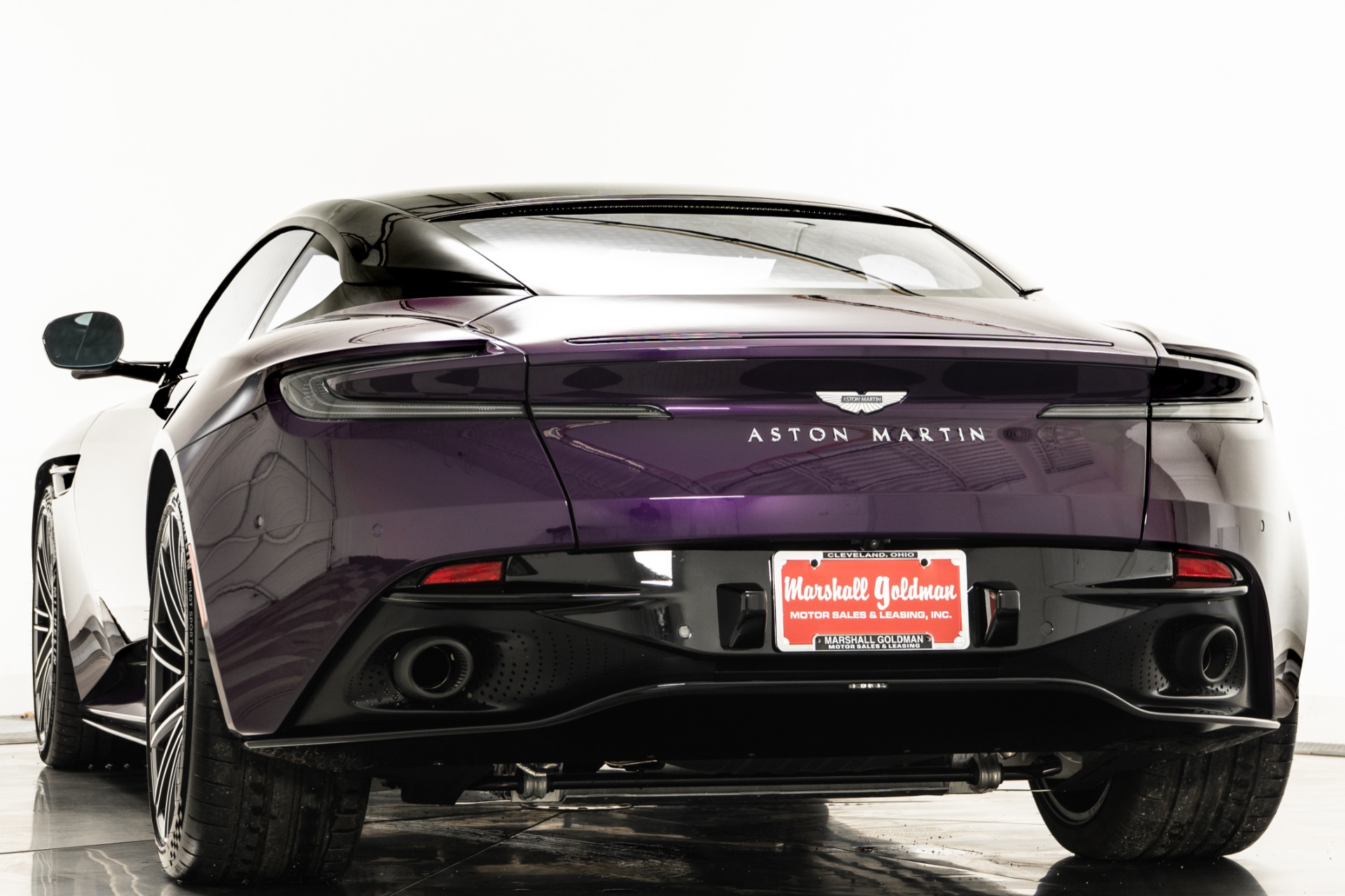 Storm Purple Aston Martin DB12 V8 with Phantom Grey Interior For