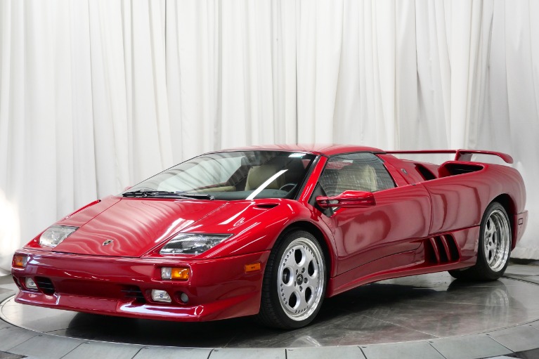 Rosso Vik Lamborghini Diablo VT Roadster with Crema Interior For