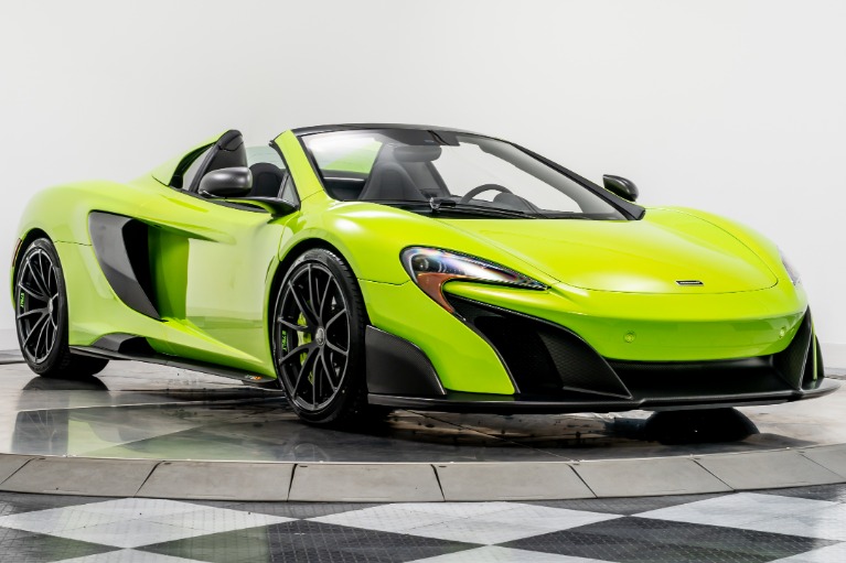Napier Green McLaren 675LT Spider with Carbon Black Interior For