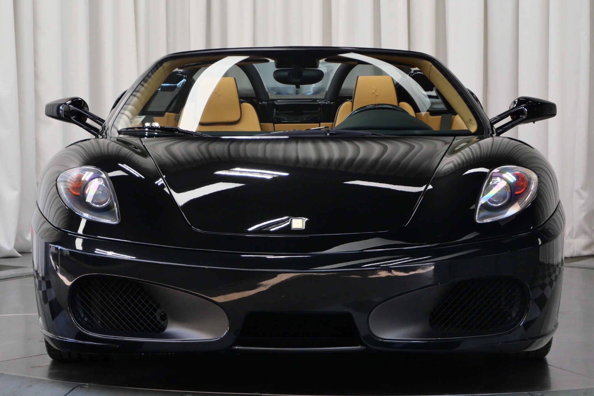 Nero Ferrari F430 Spider with Beige Interior For Sale - Stock