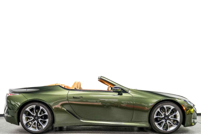Nori Green Pearl Lexus LC 500 Convertible with Toasted Caramel