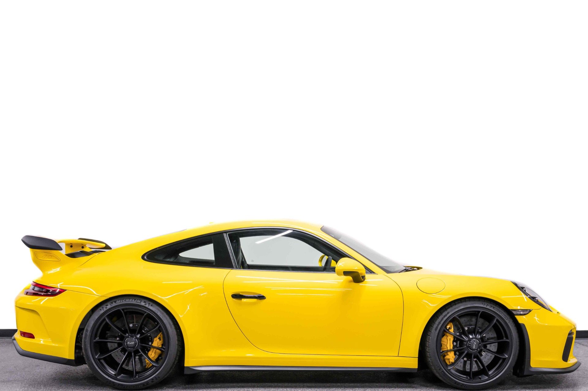 Racing Yellow Porsche 911 GT3 with Black Interior For Sale - Stock