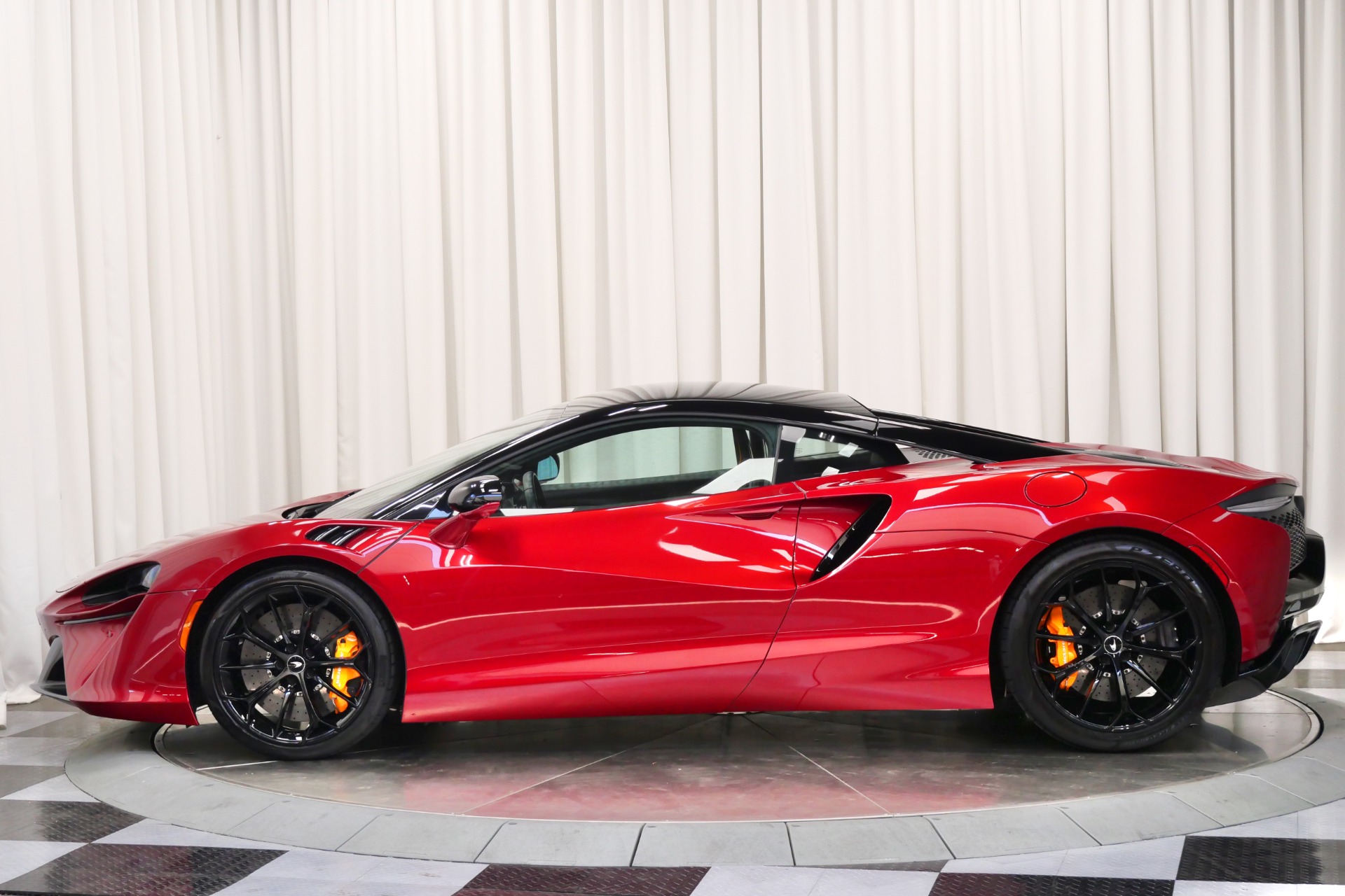 Amaranth Red McLaren Artura Techlux with Carbon Black Interior For