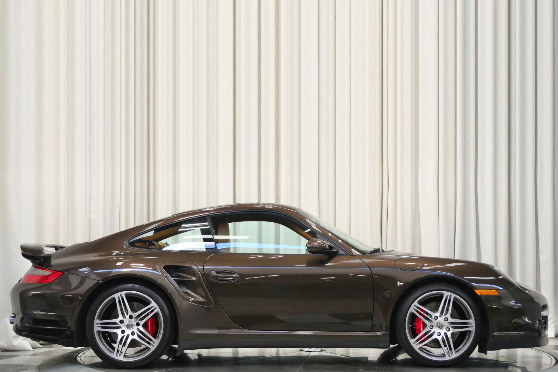 Macadamia Metallic Porsche 911 Turbo with Brown Interior For Sale
