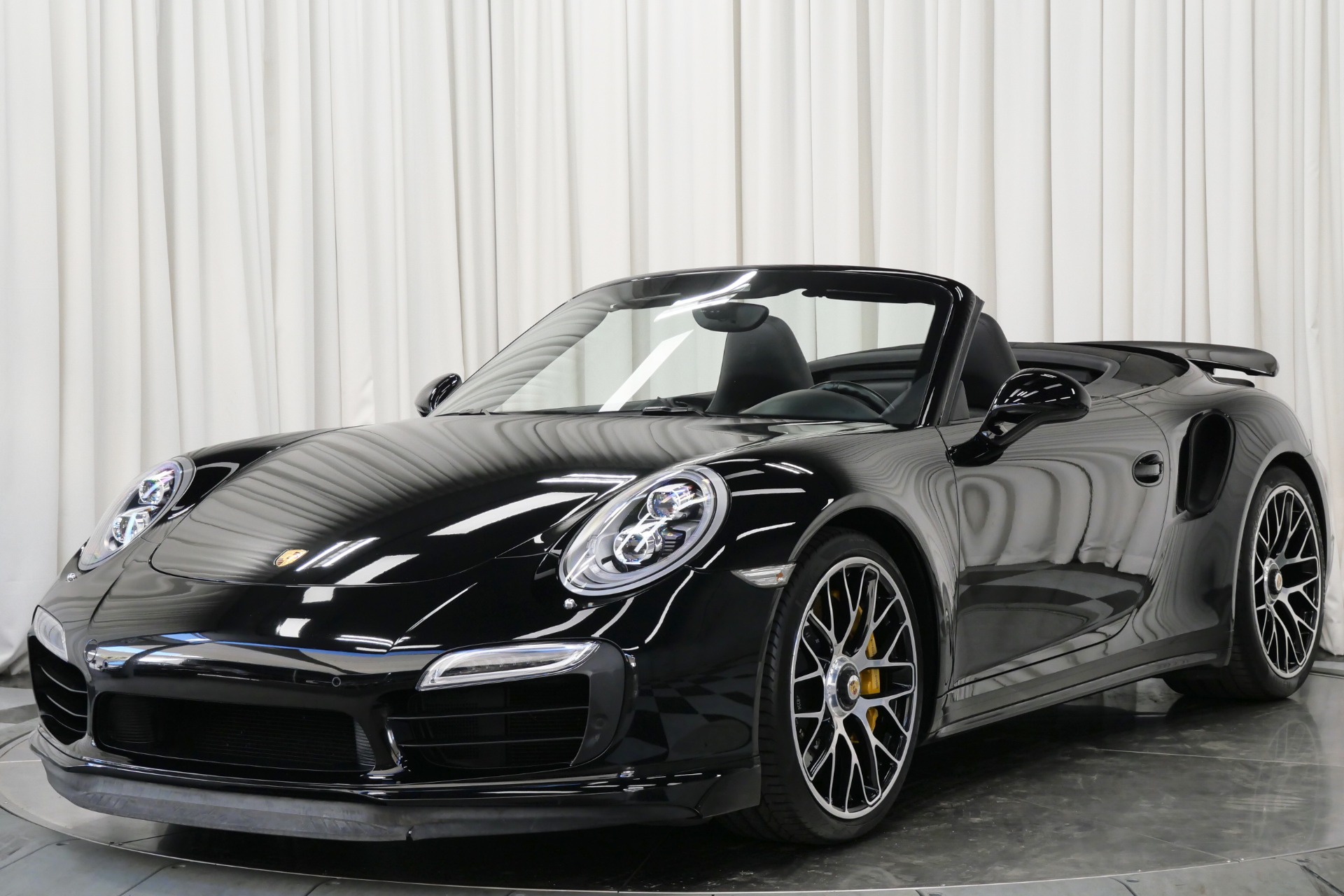Black Porsche 911 Turbo S Cabriolet -Premium Package Plus