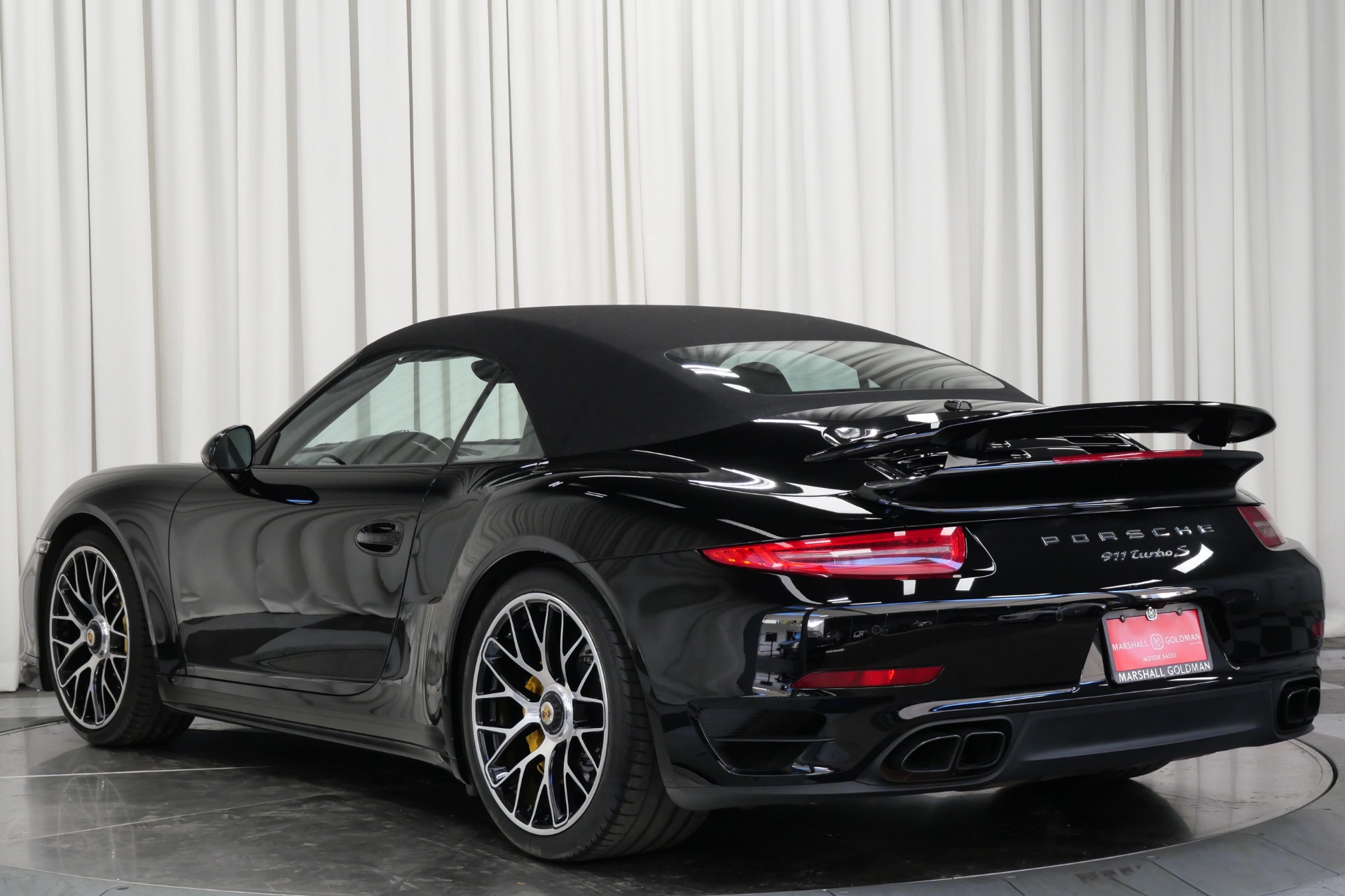 Black Porsche 911 Turbo S Cabriolet -Premium Package Plus
