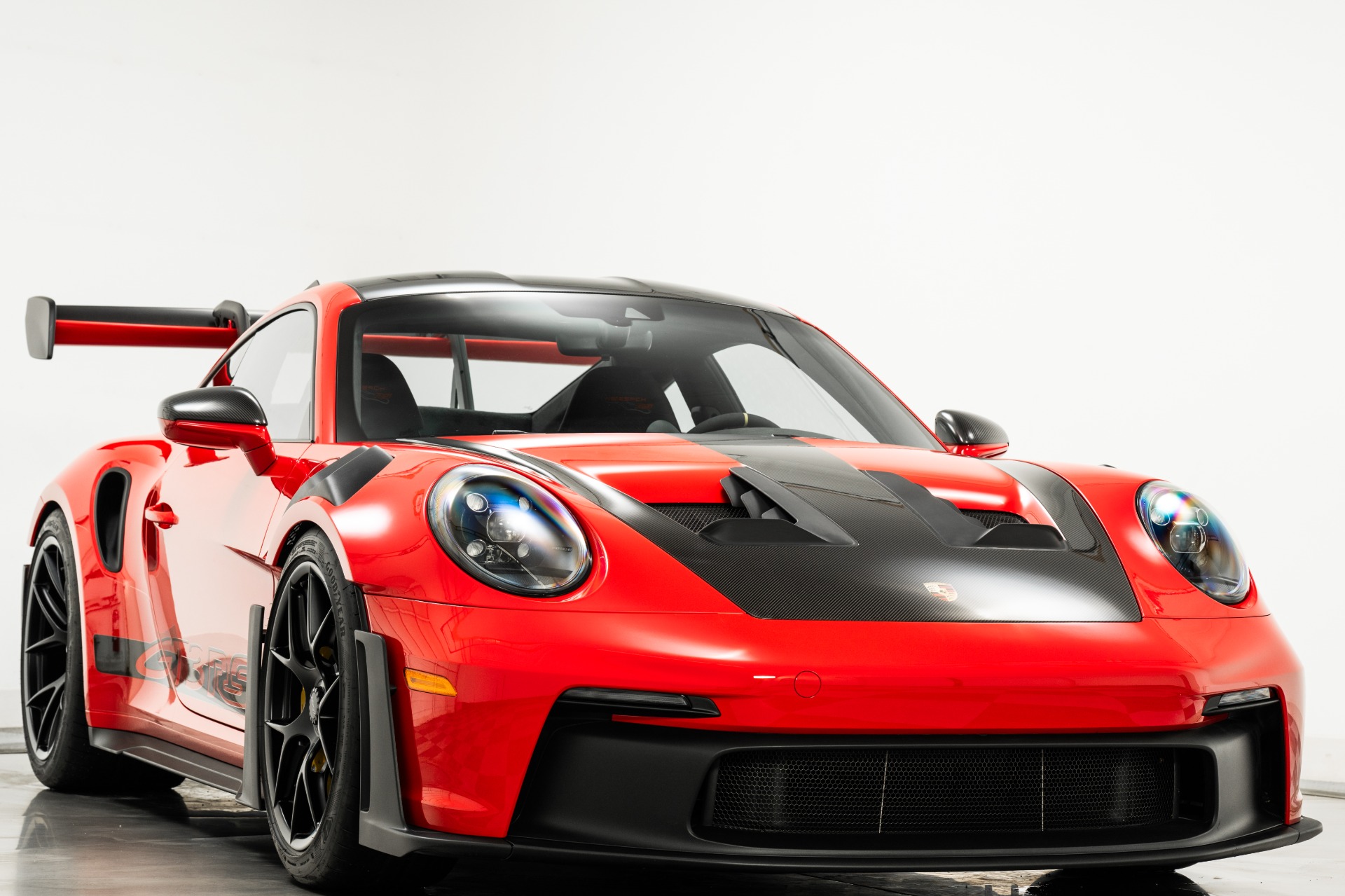 Guards Red Porsche 911 GT3 RS -Weissach Package, Low Miles, Front