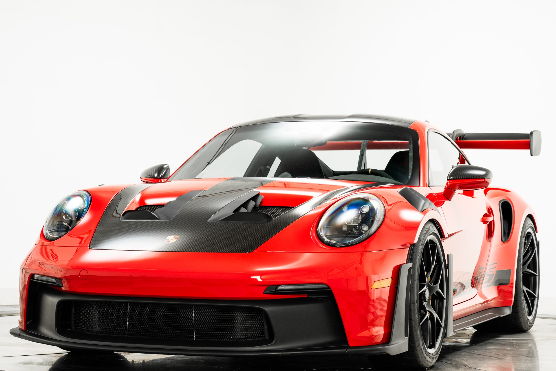 Guards Red Porsche 911 GT3 RS -Weissach Package, Low Miles, Front