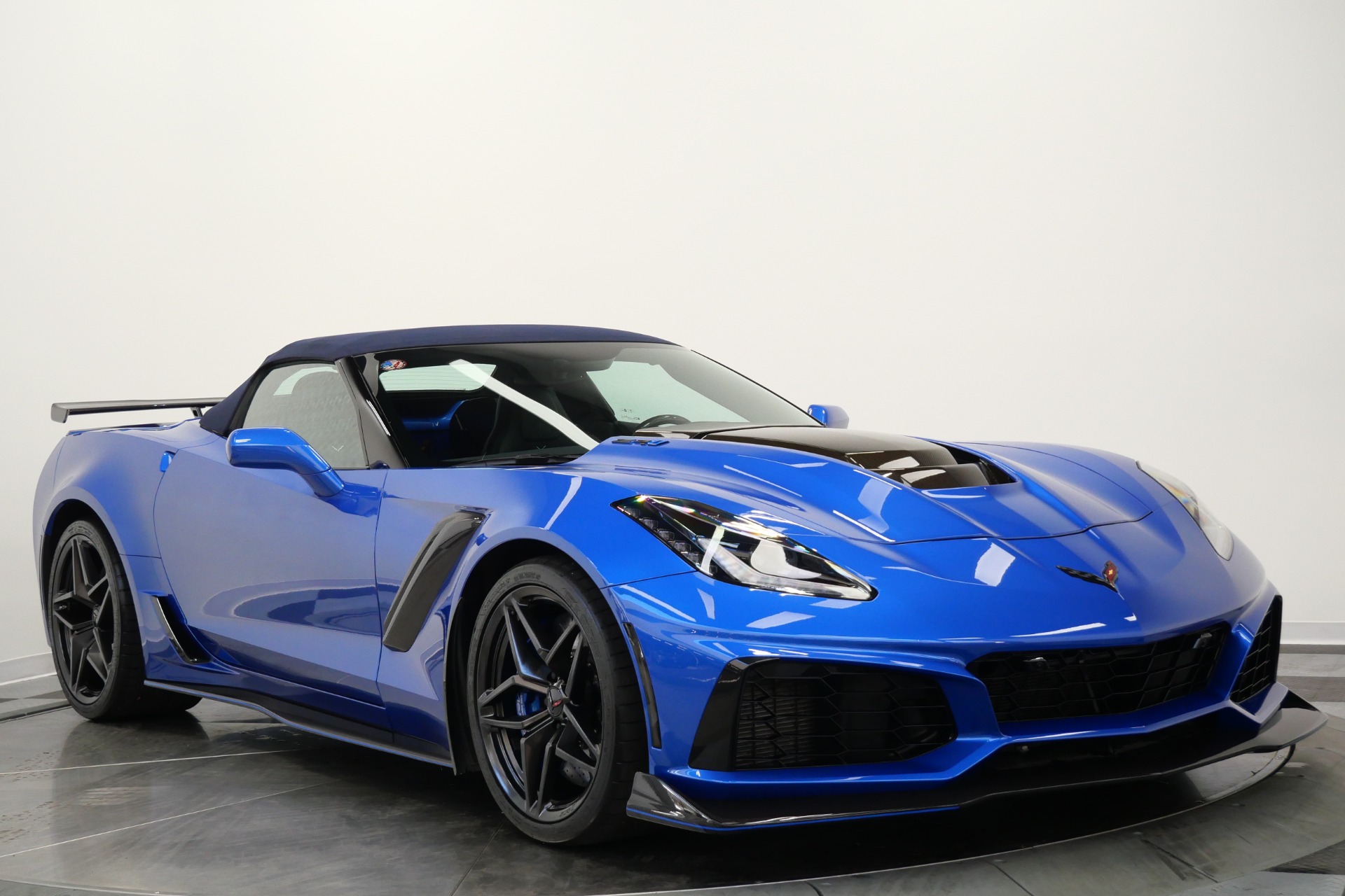 Elkhart Lake Blue Metallic Chevrolet Corvette ZR1 Convertible -3ZR