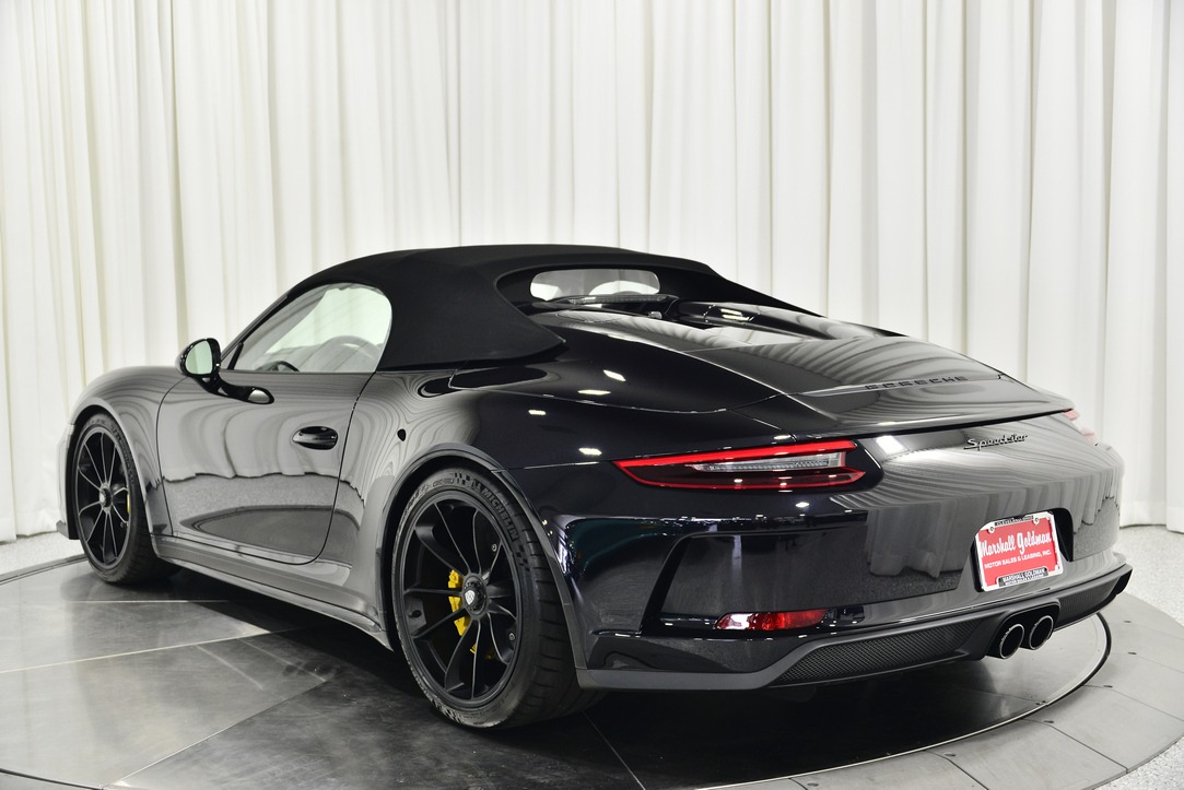 Jet Black Metallic Porsche 911 Speedster with Black Interior For