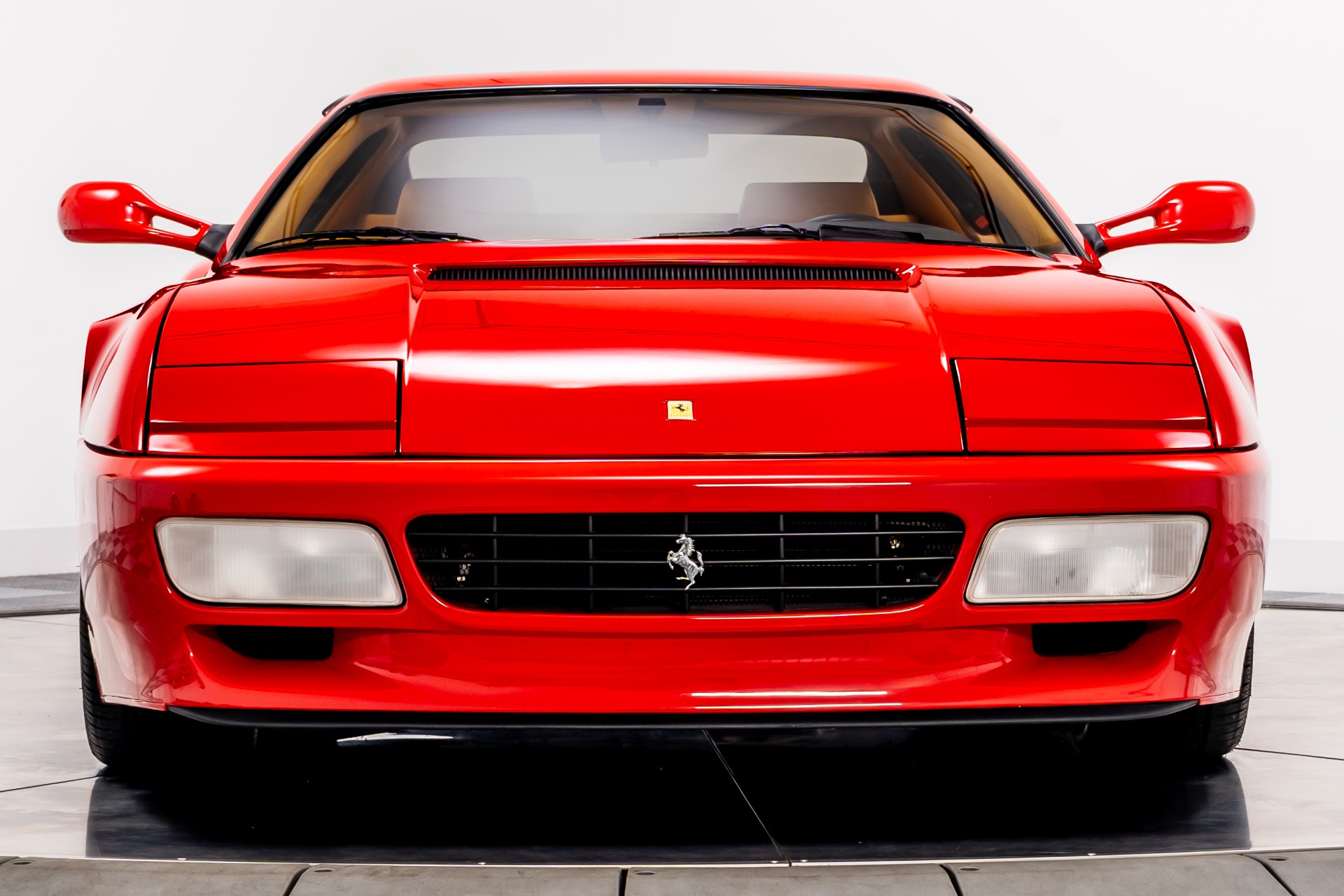 Rosso Corsa Ferrari 512TR with Beige Interior For Sale - Stock