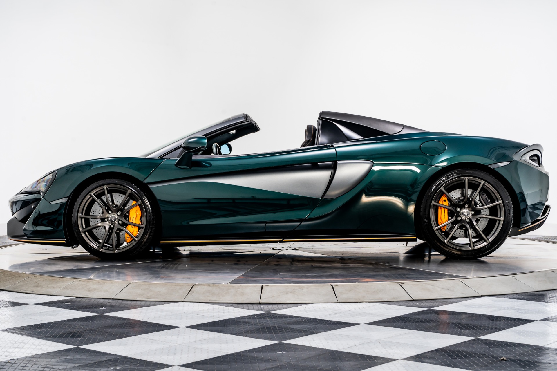 McLaren Racing Green McLaren 570S Spider with Jet Black with