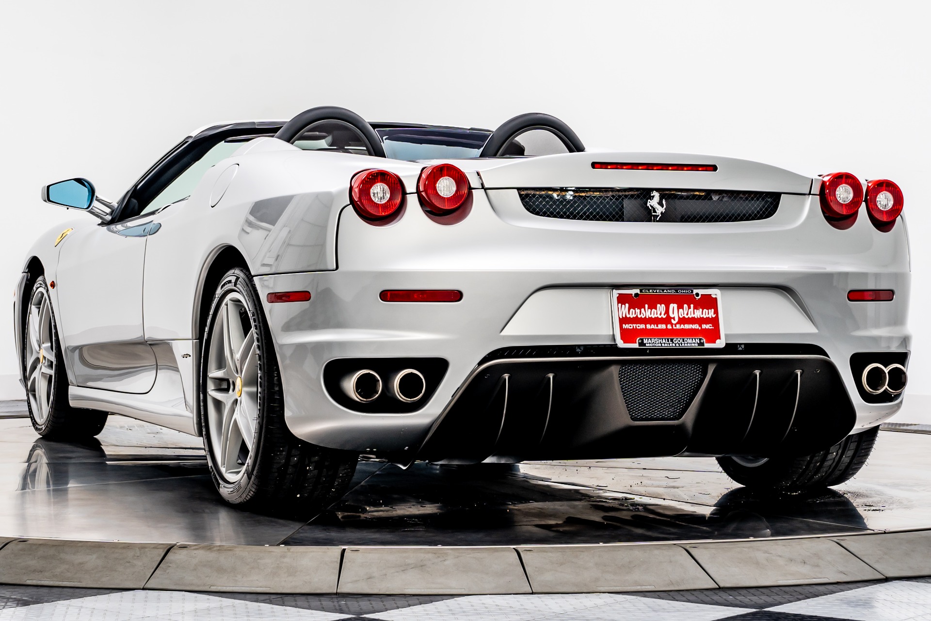 Argento Nurburgring Ferrari F430 Spider with Nero Interior For