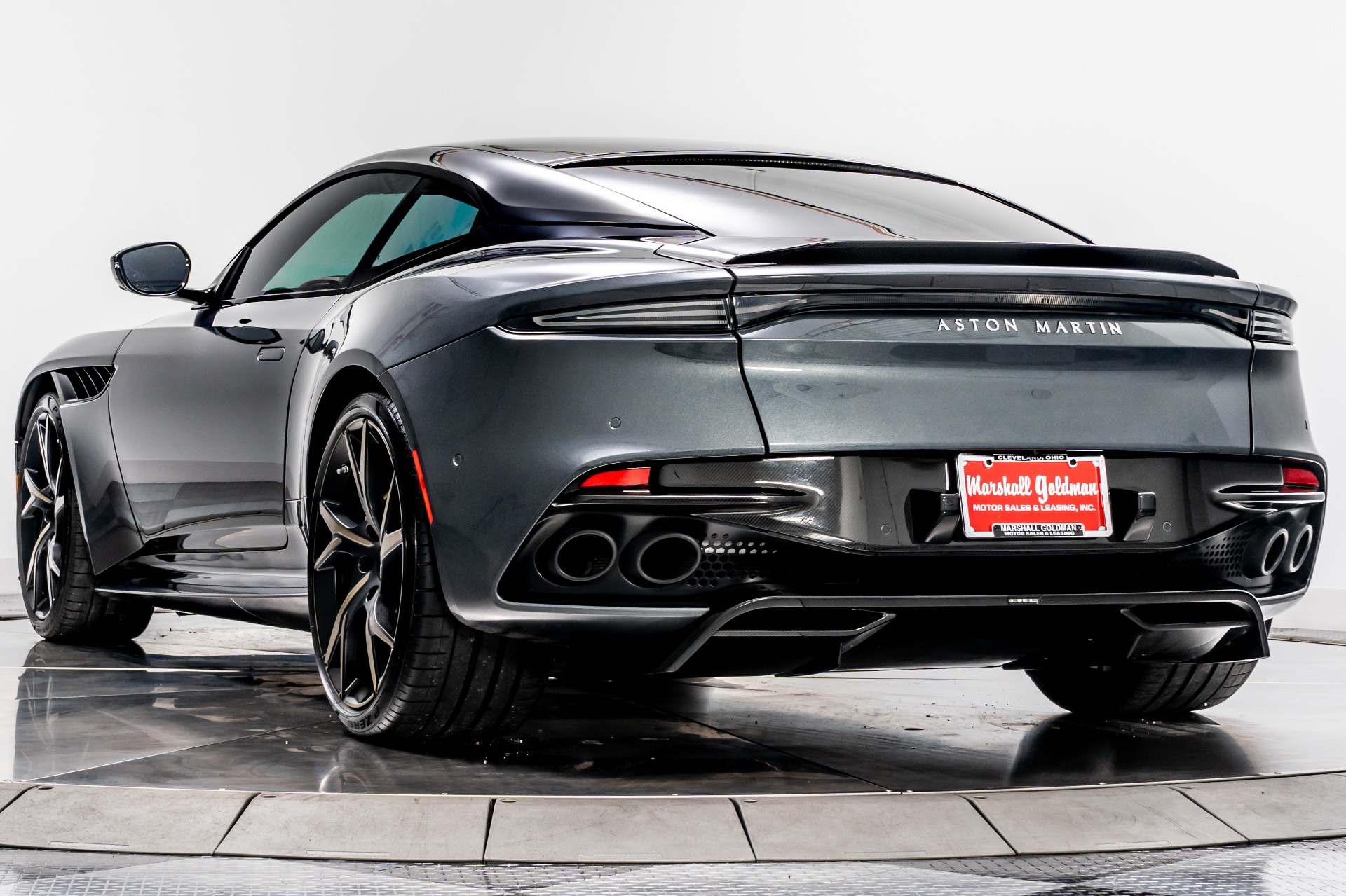 Xenon Grey Aston Martin DBS Superleggera with Red Oxide Interior