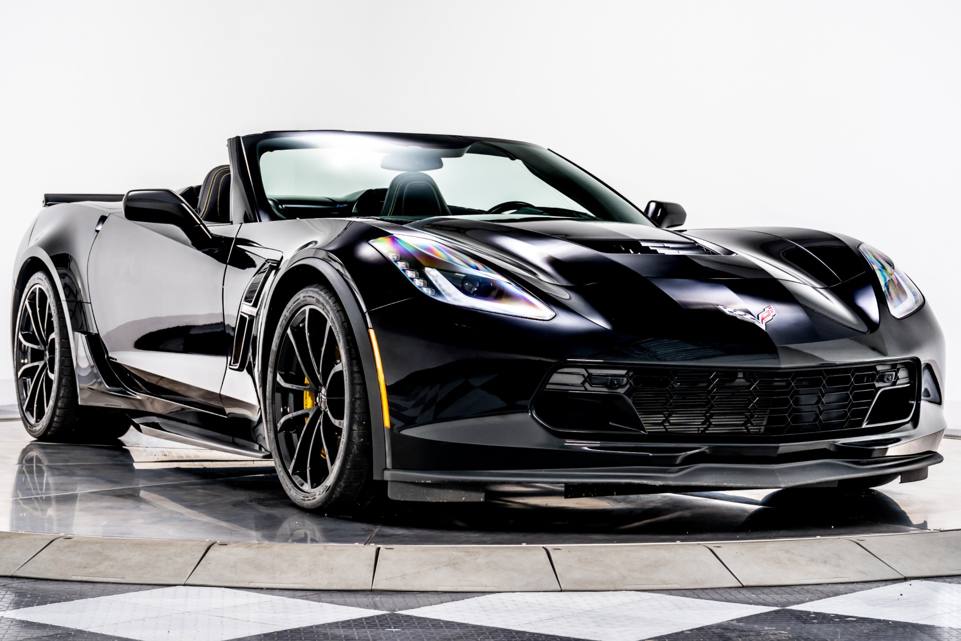 Black Chevrolet Corvette Grand Sport Convertible with Jet Black